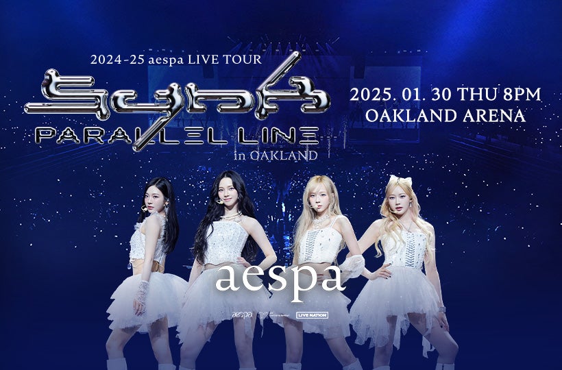 More Info for NEWS:  aespa Expands Second World Tour '2024 - 25 aespa LIVE TOUR – SYNK: PARALLEL LINE –' to North America, and Europe Following Global Success