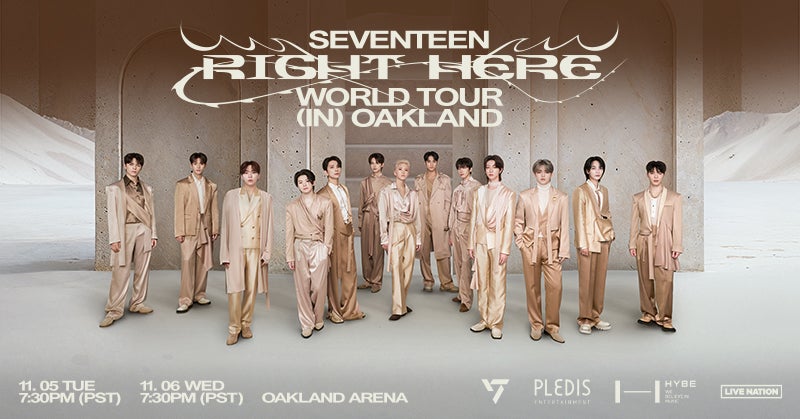 More Info for NEWS:  K-POP ICON SEVENTEEN ANNOUNCE ‘SEVENTEEN [RIGHT HERE] WORLD TOUR IN U.S.’